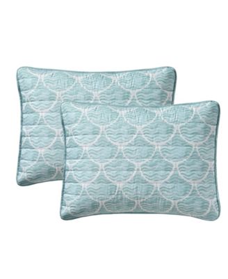 Waves Coastal 2-Piece Quilt Set, Twin