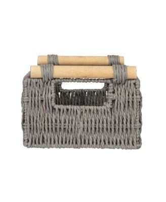 Decorative Woven Baskets, Set of 3, Grey