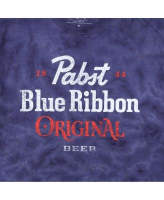 Men's Original Blue Crystal Wash Crew Neck Short Sleeve T-shirt-Medium