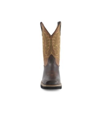 Men's Leather Cowboy Boots Bicolor
