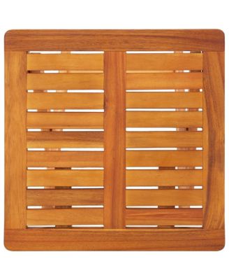 Sun Lounger Blue cushions, Natural wood