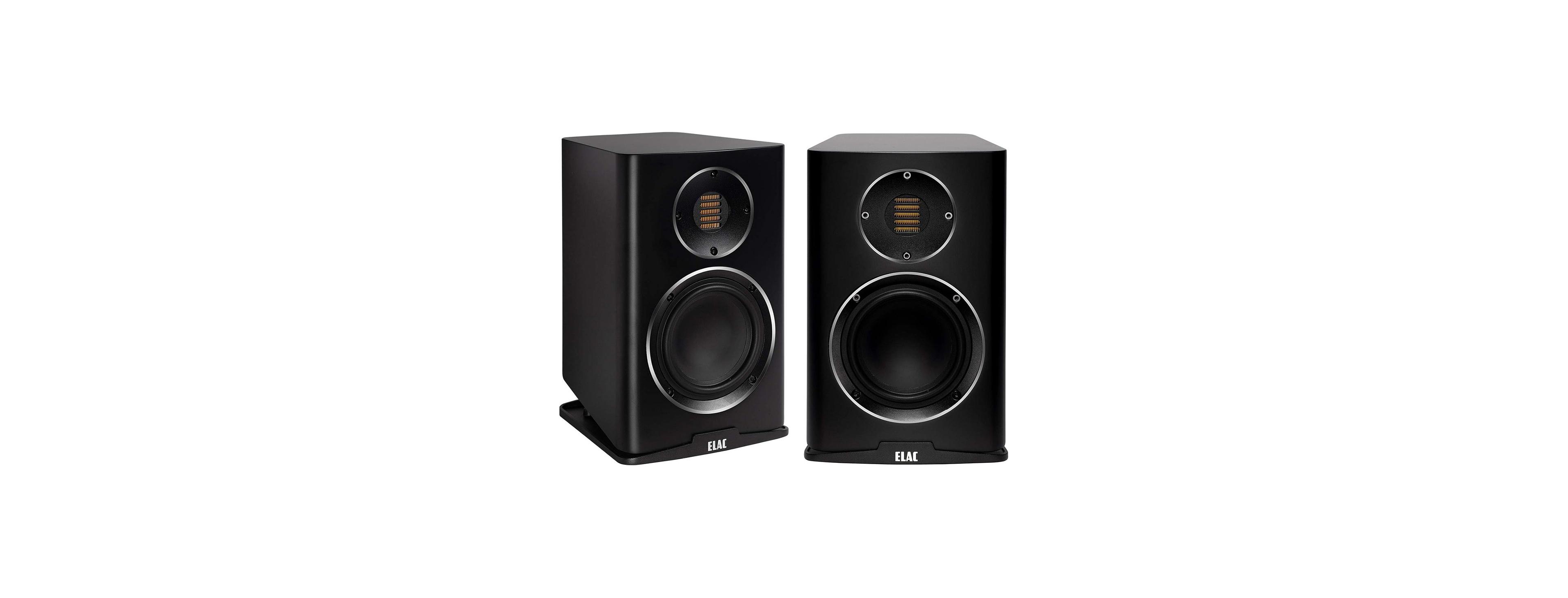 Elac BS243.4-sb Carina Jet Folded-Ribbon-Tweeter Bookshelf Speakers