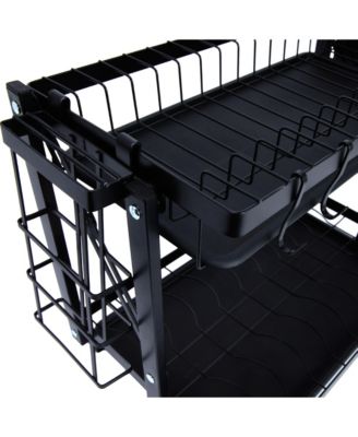 Metal 2-Tier Countertop Caddy, Black