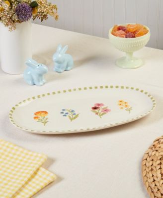 Floral Oval Platter, Exclusively at Macy's