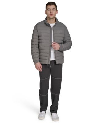 Men's Quilted Long-Sleeve Jacket