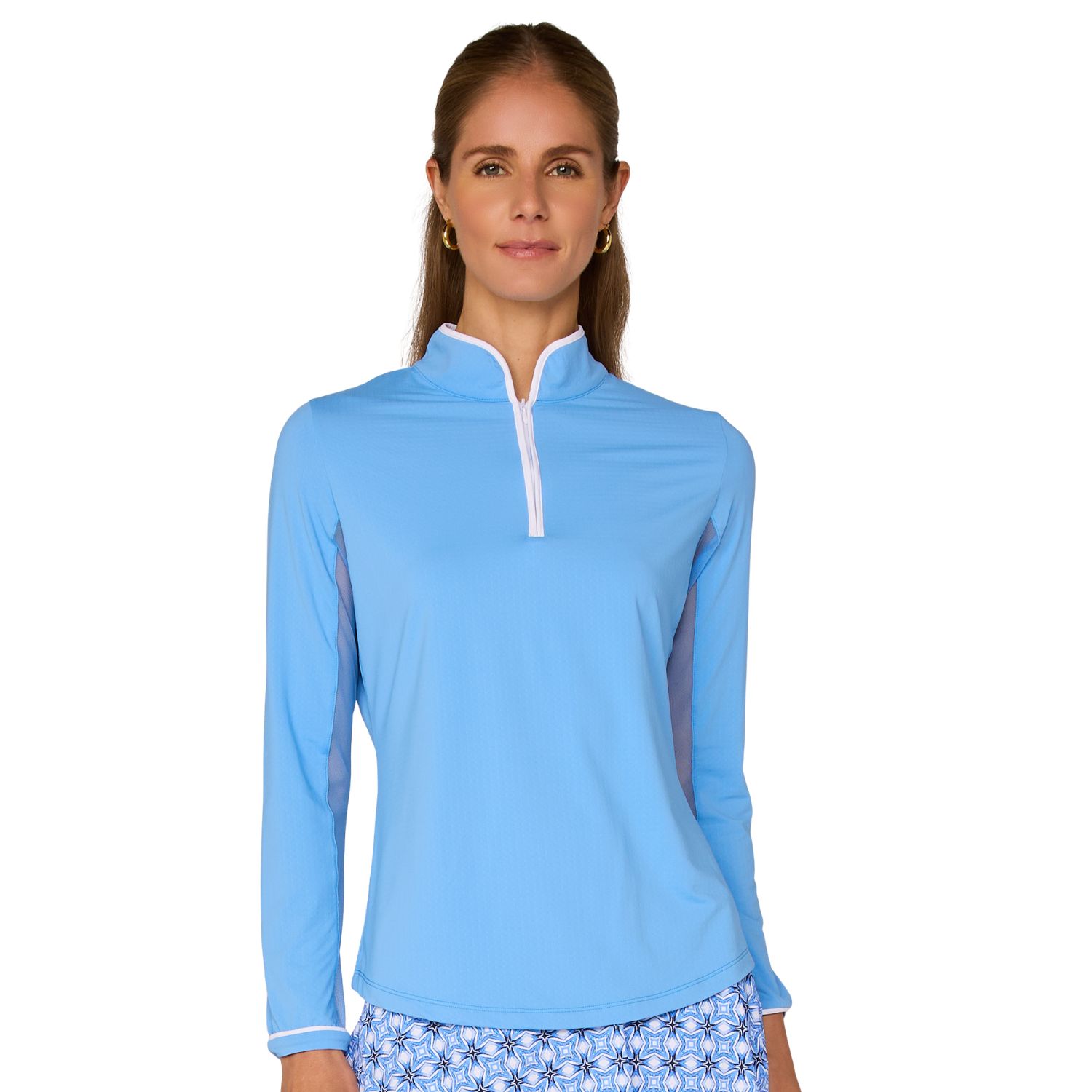 Women's Binding Quarter Zip Top