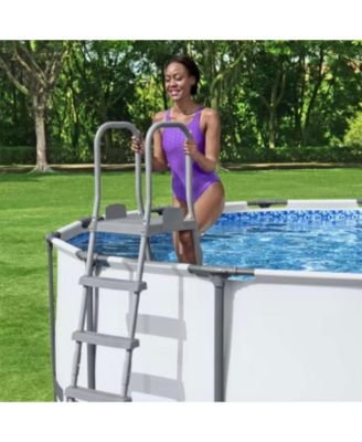 Flowclear 52 Inch Heavy Duty Metal A Frame Above Ground Pool Ladder