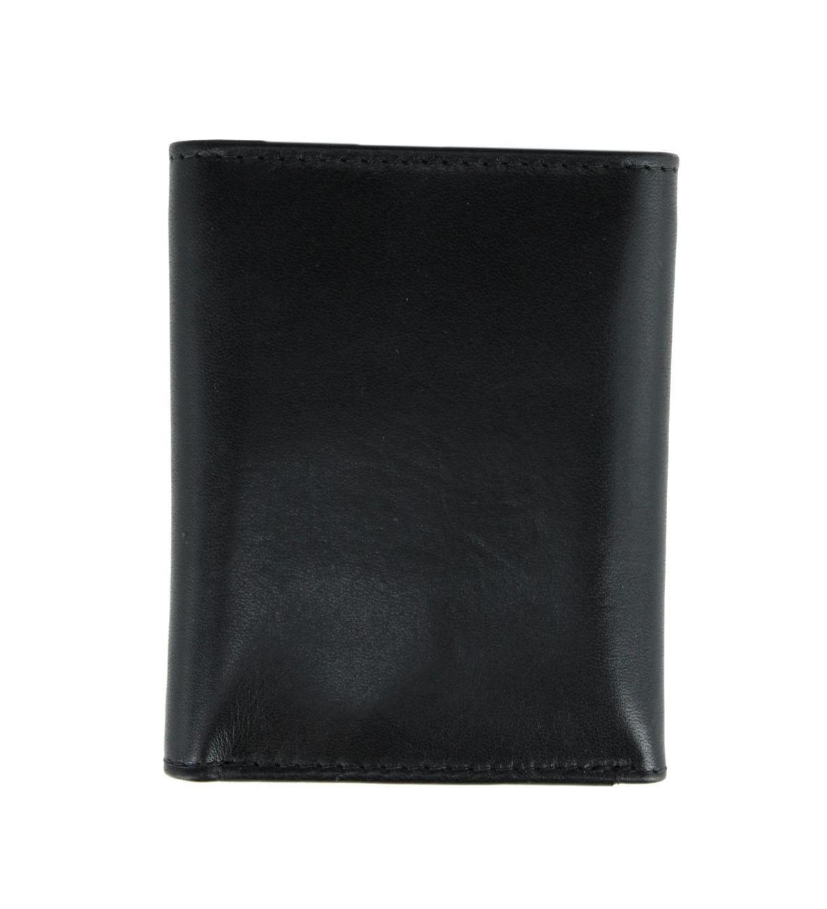 Trafalgar Men's Tennyson Tri-Fold Genuine Leather Wallet with Id Window