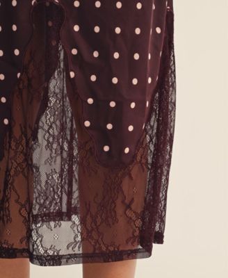 Women's Nerina Collared Lace Design Midi Dress