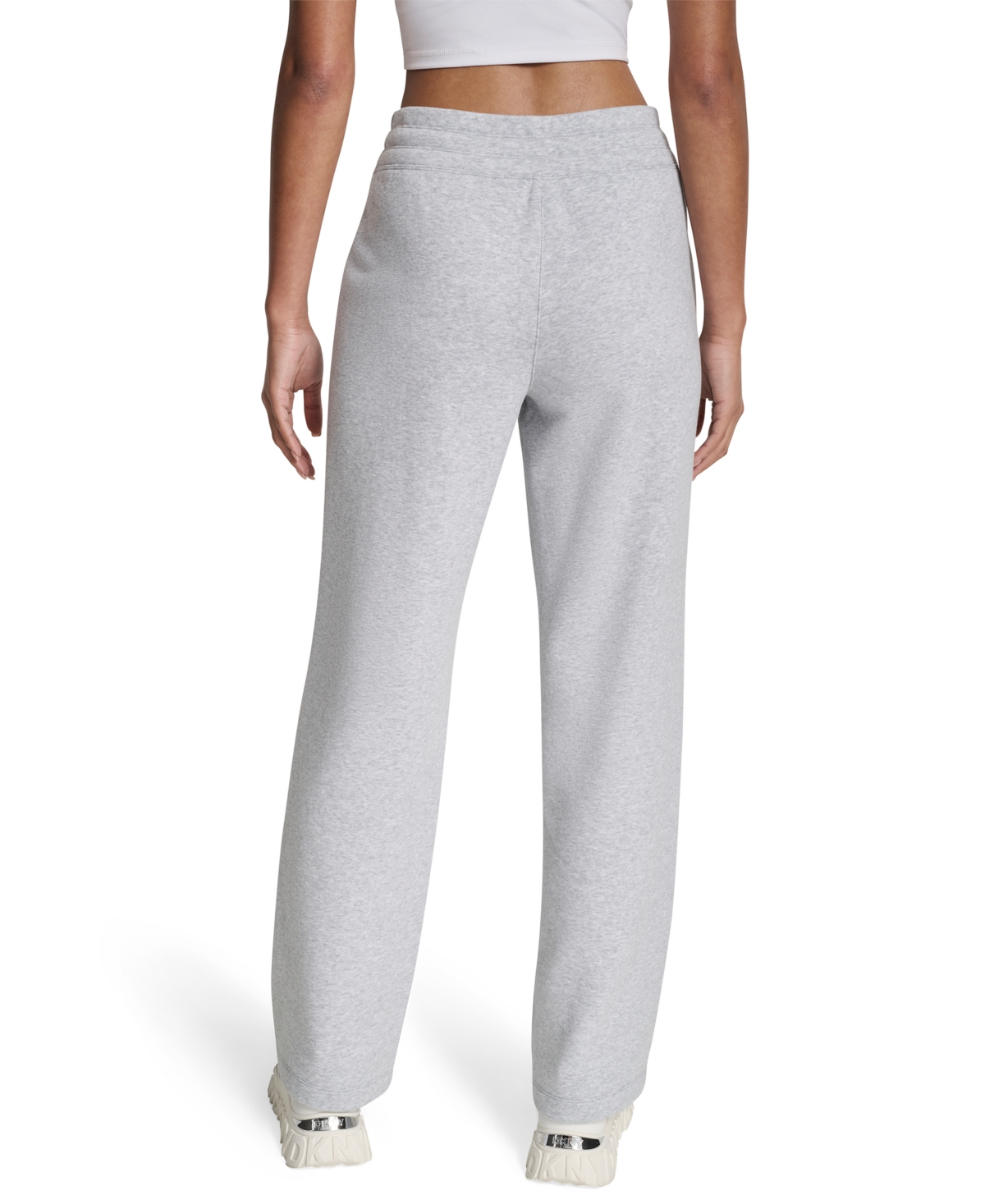 Dkny Sport Women's Tonal Logo Patch Relaxed Fit Track Pants