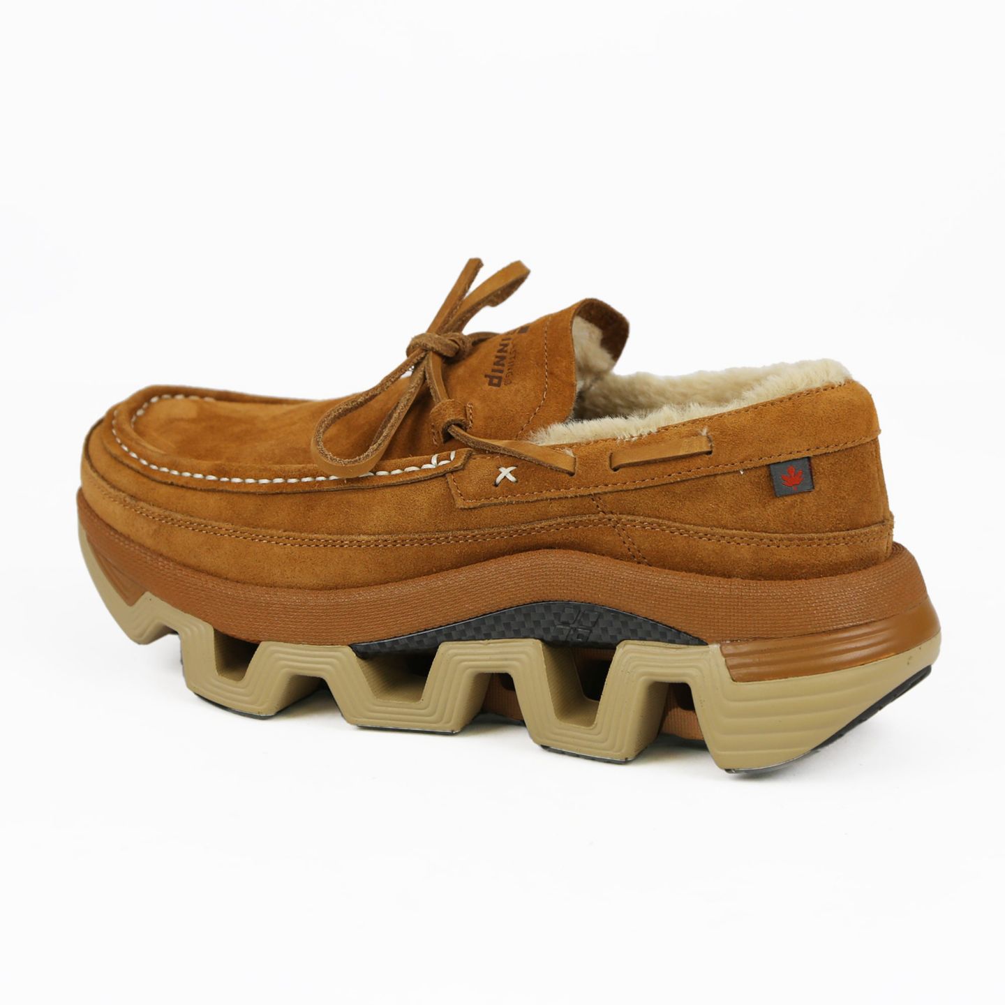 Мужские туфли PINNIP Genuine Suede Winter, цвет: Каштановый — фото 4