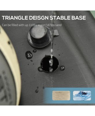 Portable Basketball Hoop with Backboard, Wheels, 8-10 ft,