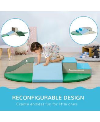 6-Pieces Foam Climbing Blocks for Toddlers 1-3 Years, Assorted