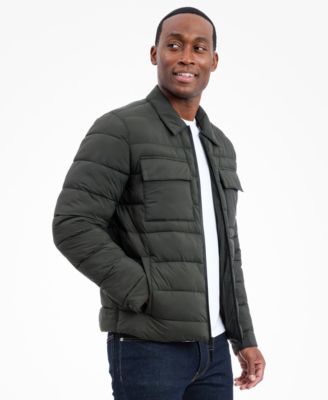 Men's Quilted Shirt Jacket