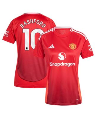 Women's Marcus Rashford Red Manchester United 2024/25 Home Replica Player Jersey