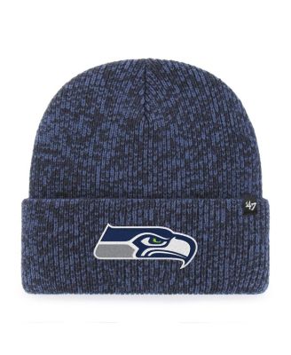 Men's Heather Navy Seattle Seahawks Brain Freeze Cuffed Knit Hat