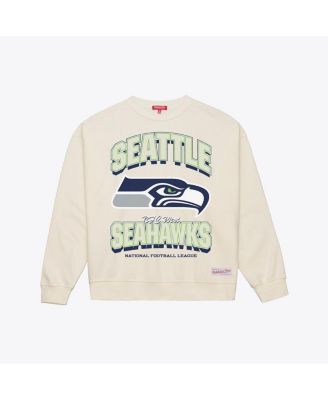 Women's Cream Seattle Seahawks Tonal Arch Sweatshirt