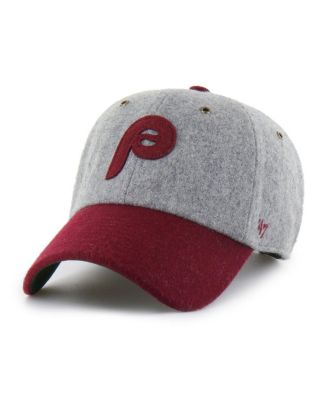 Men's Gray Philadelphia Phillies Golden Age Wool Clean Up Adjustable Hat