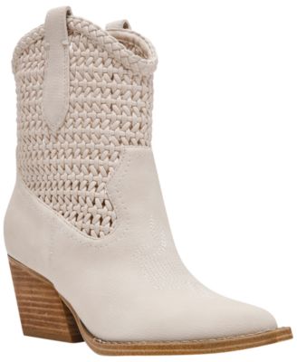 Women's Alessia Woven Pull-On Cowboy Western Booties