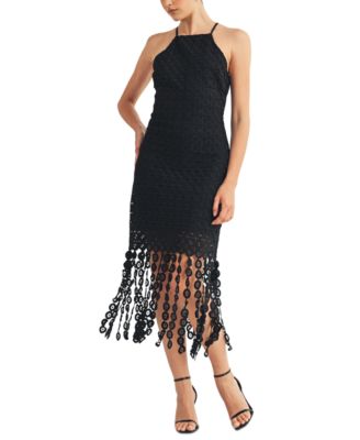 Women's Zariah Halter High-Neck Midi Dress