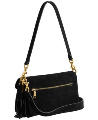 Crystal Beaded Fringe Tabby Medium Shoulder Bag 26