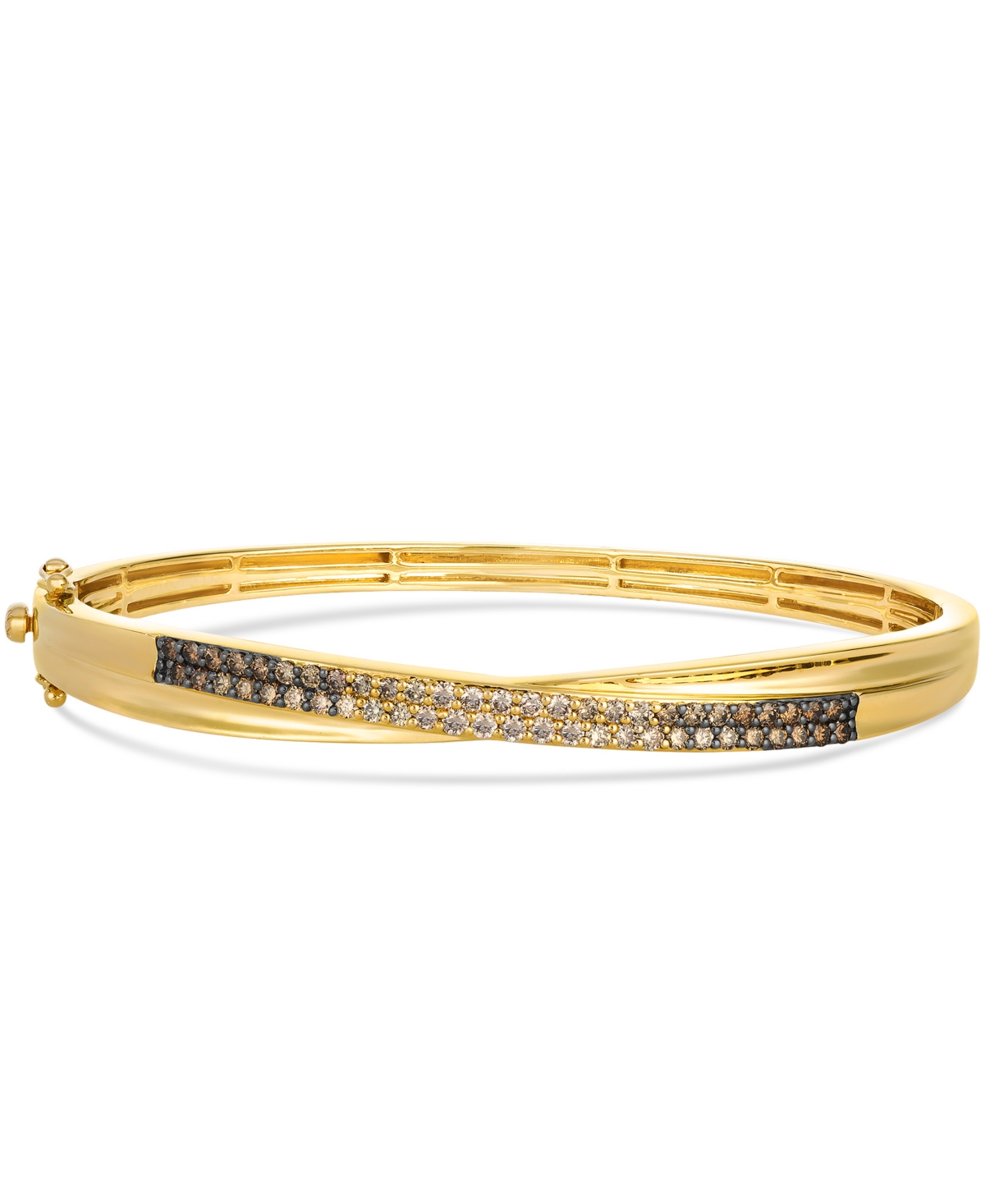 Le Vian Chocolate Diamond Ombre Bangle (0.99 Ct. T.w.) In 14k Honey Gold