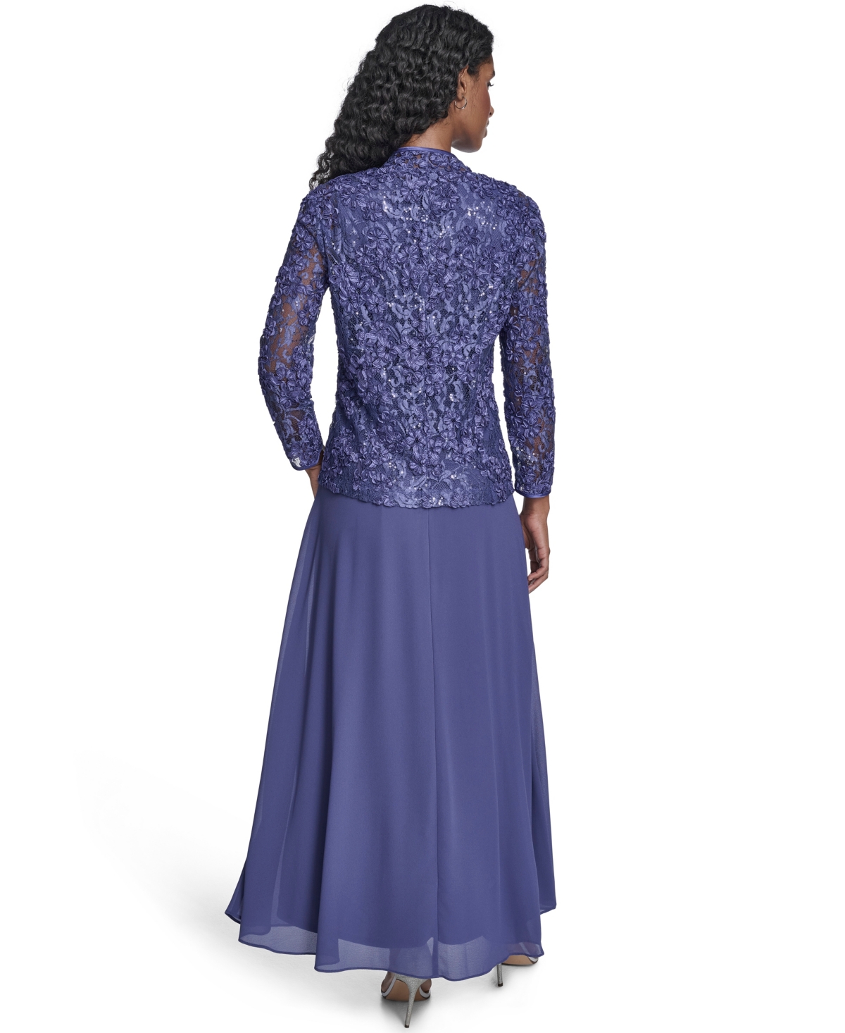 Jessica Howard Petite Midi Dress with 3/4-Sleeve Jacket, 2-Piece Set