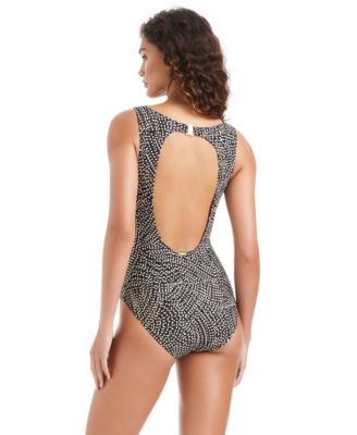 Women's Keyhole Neck One-Piece Swimsuit