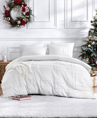 Porter Washed Pleated 3-Pc. Comforter Set, Queen