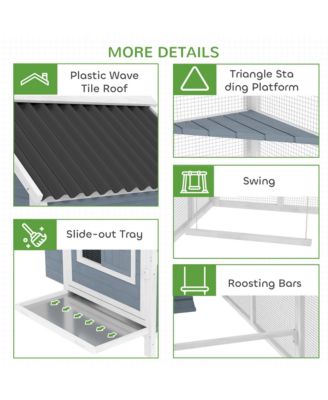 156" Extra Large Chicken Coop with 2 Nesting Box & Run Cage