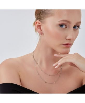 Women's Dorica Sterling Silver Multi Bead Drop Earring