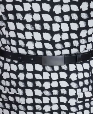 Women's Bubble Hem Belted Crewneck Dress