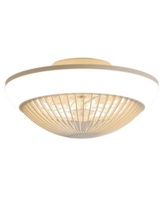 15-inch Modern 7-Blade RGB Colorful Ceiling Fan Light with Six Speed Remote Control and Forward Reverse Function