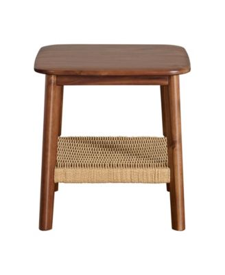 20" Acacia Wood Calais Side Table
