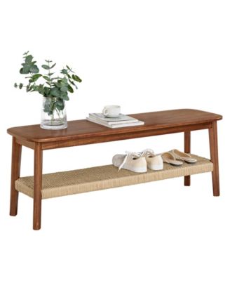 48" Acacia Wood Calais Bench