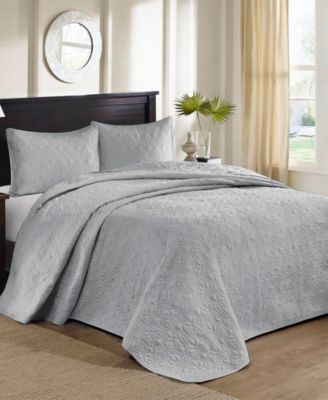 Quebec Quilted 3-Pc. Bedspread Set, King