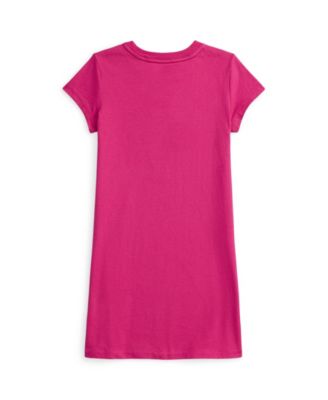 Girls' 2T-6X Polo Bear Cotton Jersey Dress