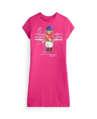 Polo Ralph Lauren - Girls' 7-16 Polo Bear Cotton Jersey Dress