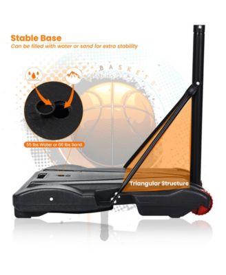 Adjustable Basketball Hoop System Stand with Wheels