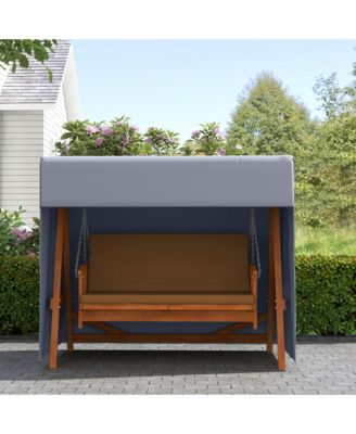 81" x 49" x 65" Outdoor Patio Hammock Porch Swing Cover,