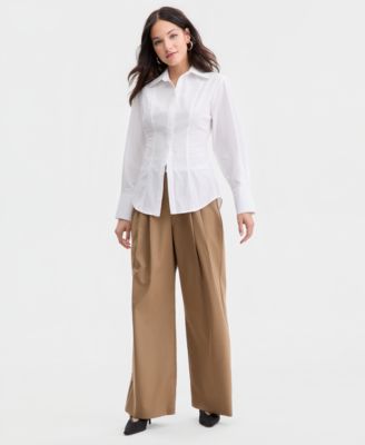 Women's Sculpted Button-Up Shirt, Macy's Exclusive