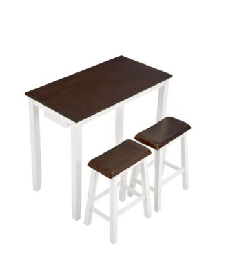 Industrial 3-Piece Bar Table Set with Chairs