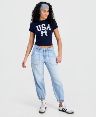 Juniors' USA Cotton Short-Sleeve Baby T-Shirt