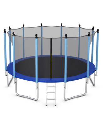 16 Feet Outdoor Trampoline with Safety Closure Net