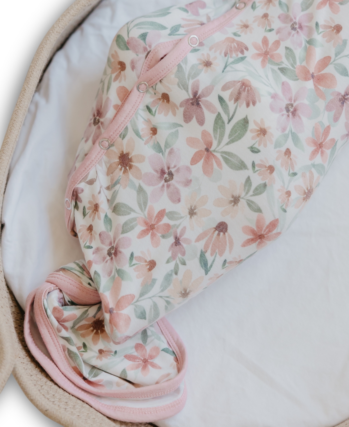 Copper Pearl Baby Girls' Natalie Knotted Gown