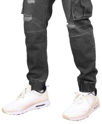 Men's Stretch Cargo Carpenter Jeans Joggers Set, 2-Pack