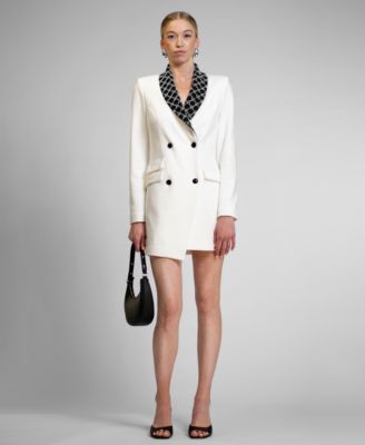 Women's Johnny Beaded Lapel Mini Blazer Dress