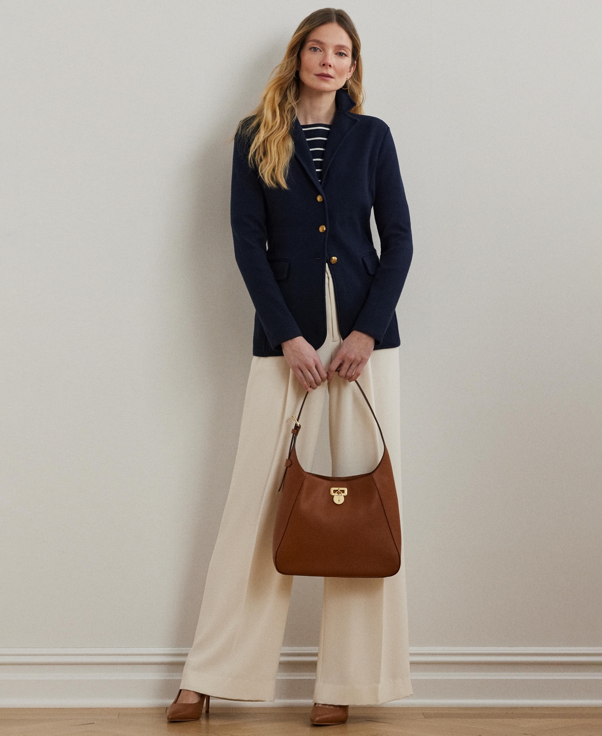 Lauren Ralph Sweater-Knit Blazer