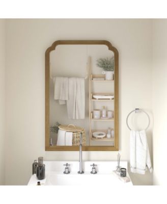 Julien Wall Mirror with Solid Wood Frame and Silver Backed Glass for Clarity for Entryways, Dining Rooms & More
