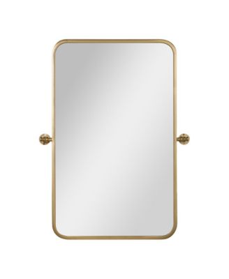 Mason Pivot Wall Mirror with Slim Frame and Silver Backed Glass for Clarity for Bathrooms
